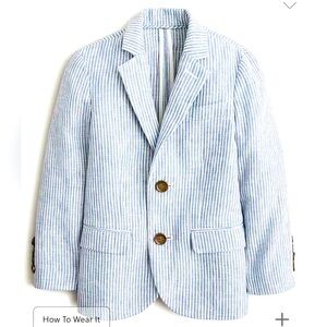 J. Crew Boys' Ludlow Seersucker Suit sz. 7